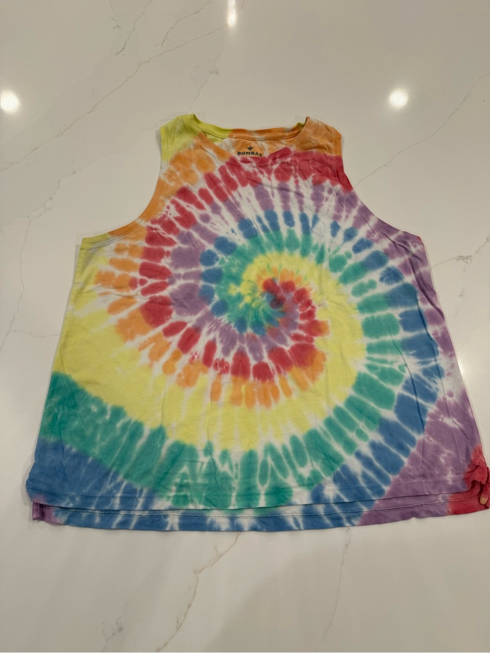 Bombas Pride Rainbow Tie Dye Crew Neck Tank